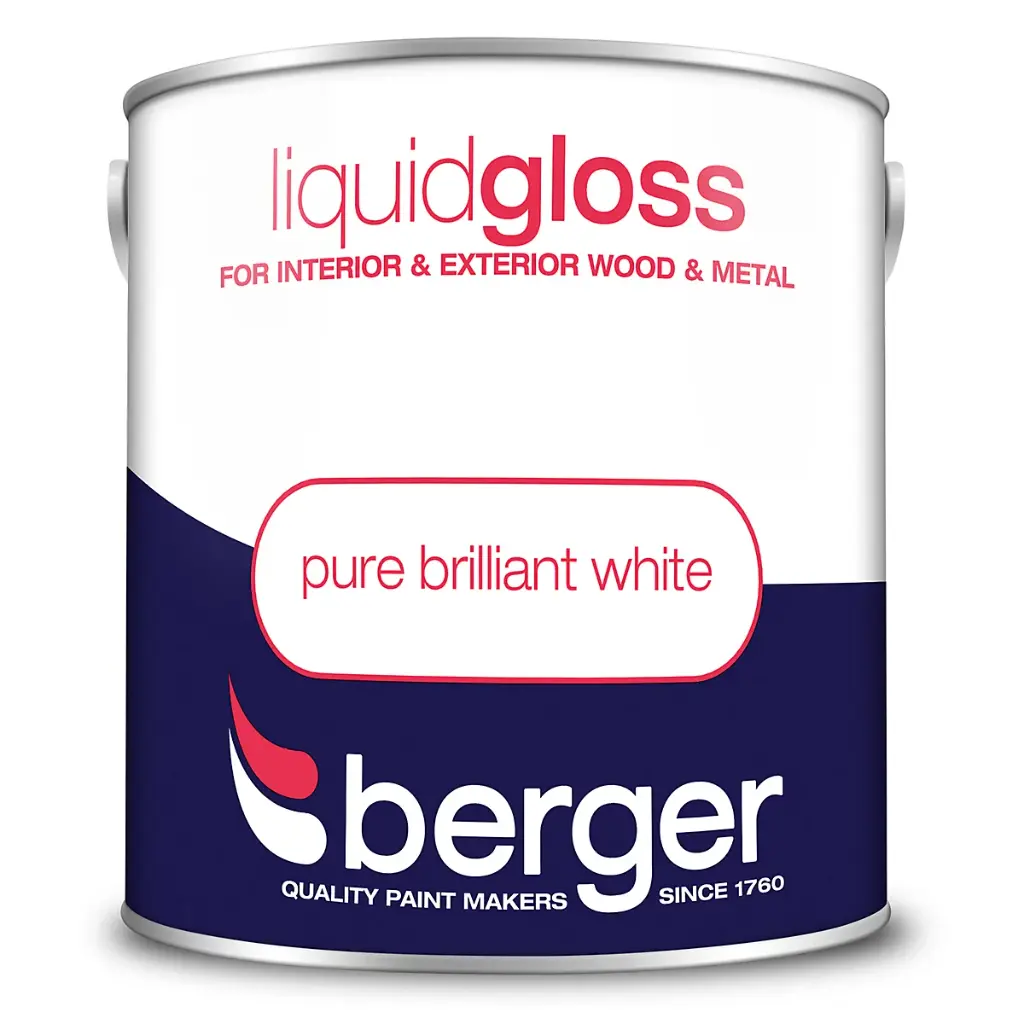 Berger Liquid Gloss Pure Brilliant White Wood & Metal 2.5L