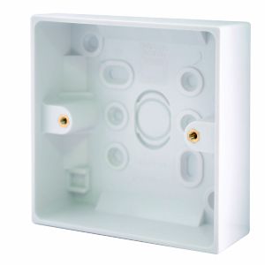 BG Plastic 32mm Single Pattress Box