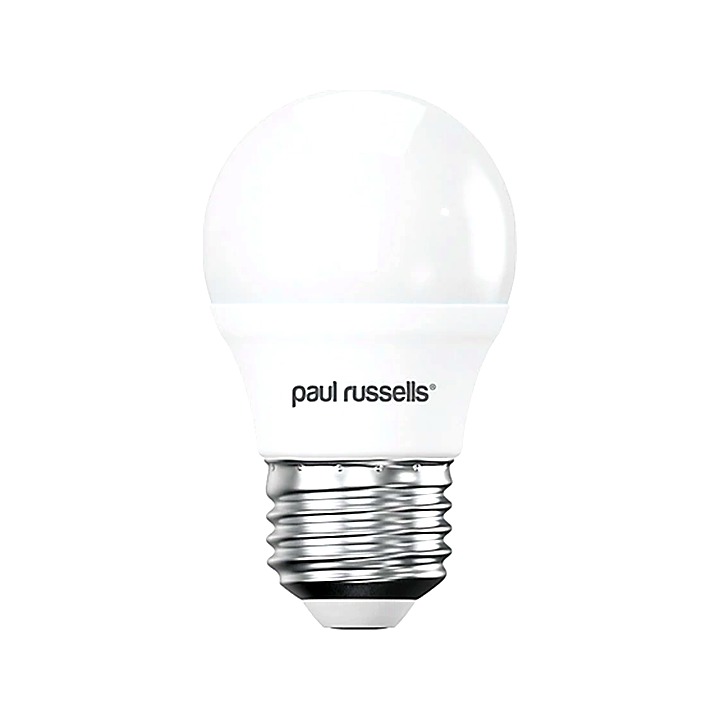 Paul Russells LED 5.5W=40W E27 Screw-in Dimmable Warm White 2700K Golf Bulb