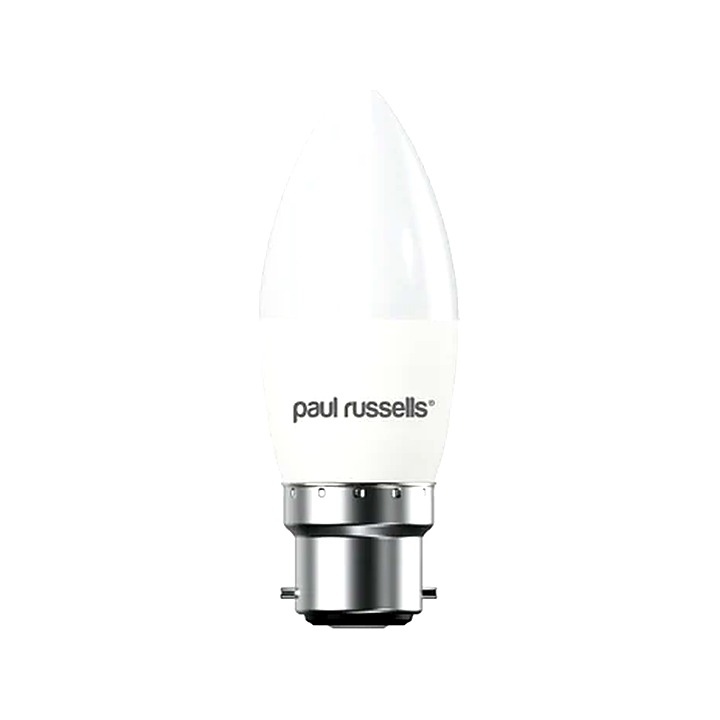 Paul Russells LED Big Bayonet Dimmable Warm White Candle Bulb
