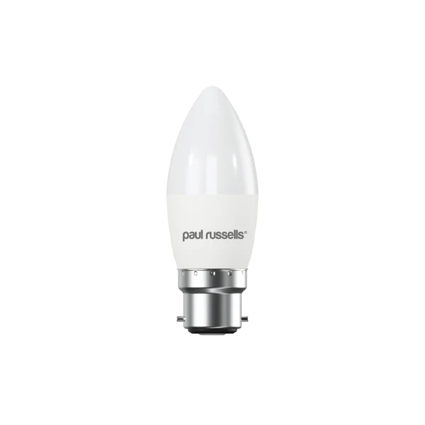 Paul Russells LED Big Bayonet Dimmable Warm White Candle Bulb
