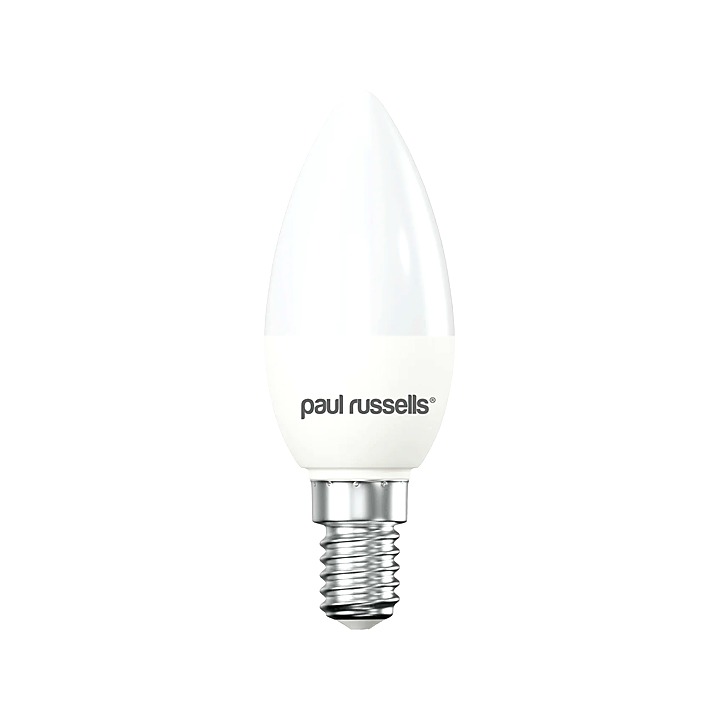 Paul Russells LED Small Screw Dimmable Warm White Candle Bulb