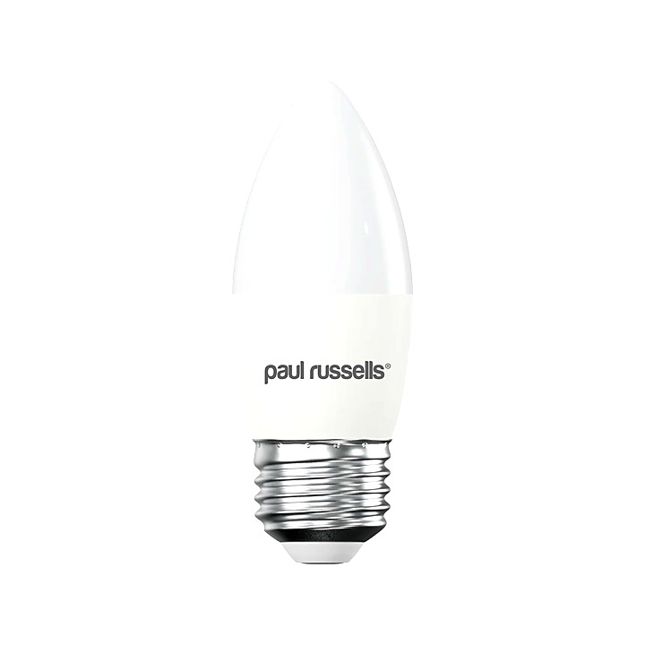 Paul Russells LED Screw-in Dimmable Warm White Candle Bulb