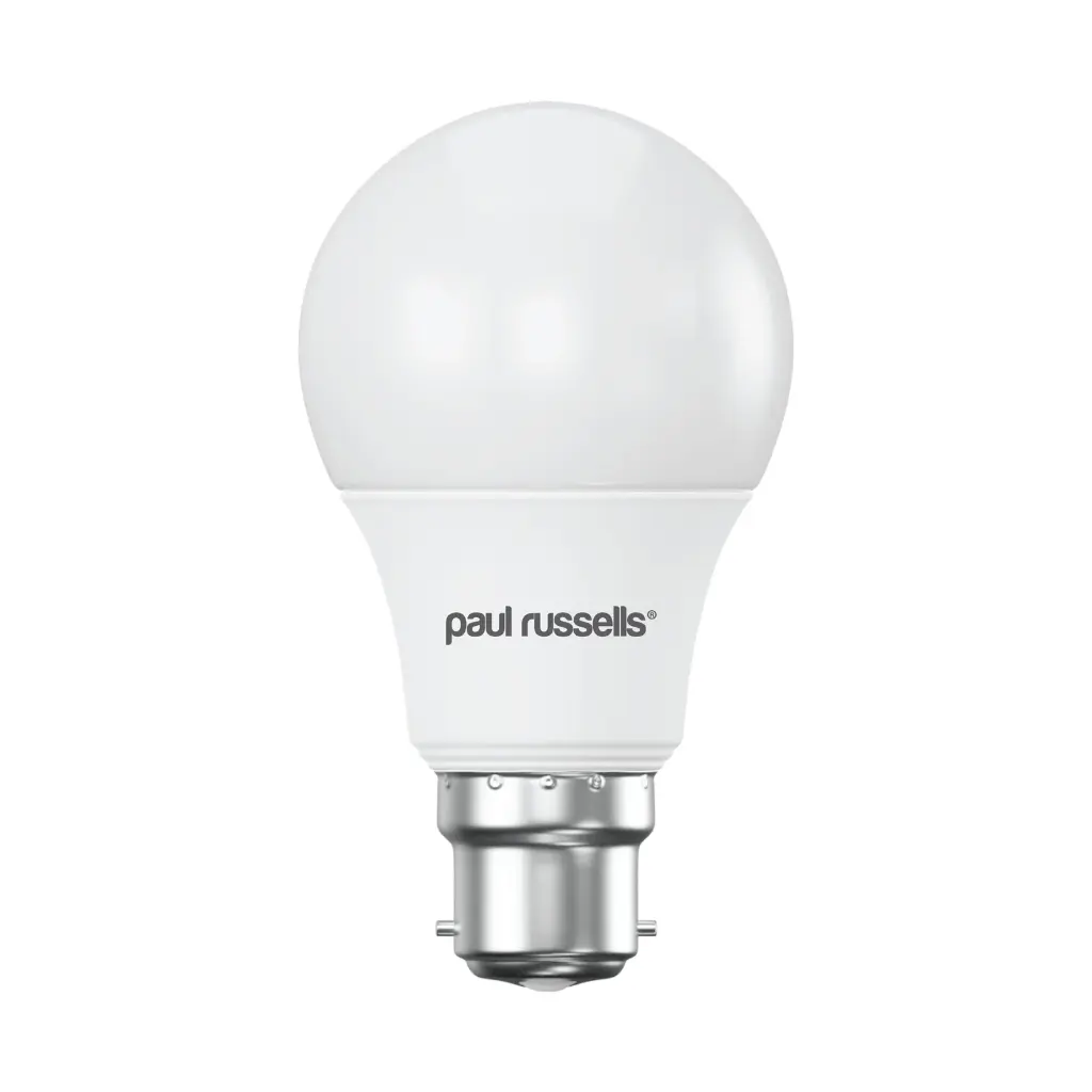 Paul Russel LED 8W=60W B22 Bayonet 2700K Warm White Bulb