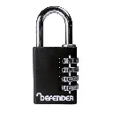Defender Black Die-Cast Combination Padlock 40mm
