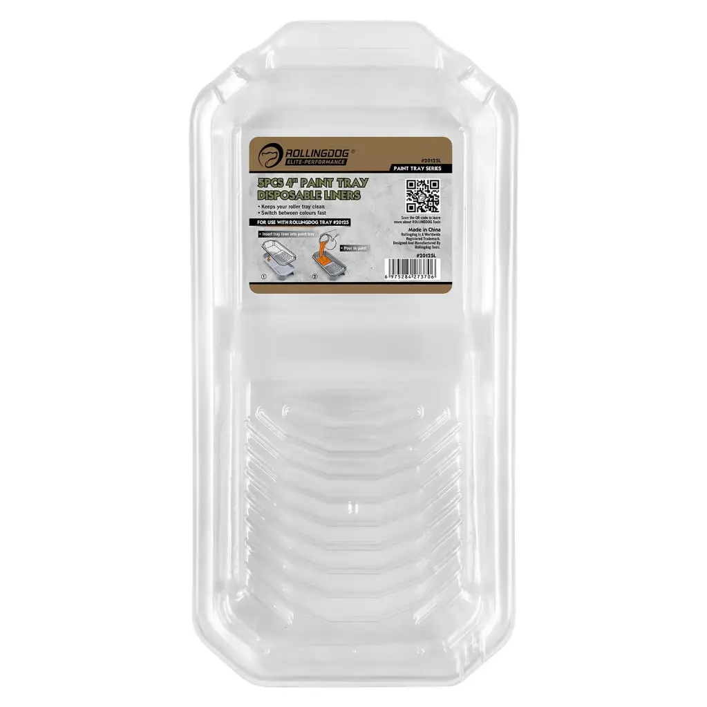 4" Paint Tray Disposable Liners 5pcs