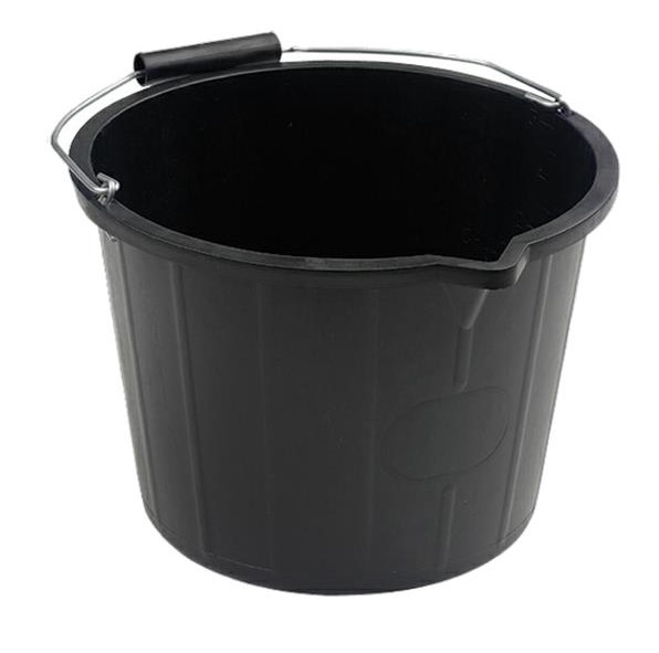 14L Black Bucket