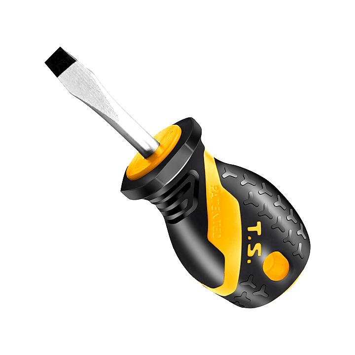Tolsen 6.5mm x 38mm Slotted Stubby Screwdriver