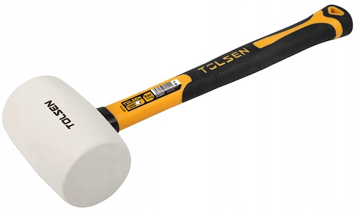 Tolsen Rubber Mallet Fibreglass Handle White 225g