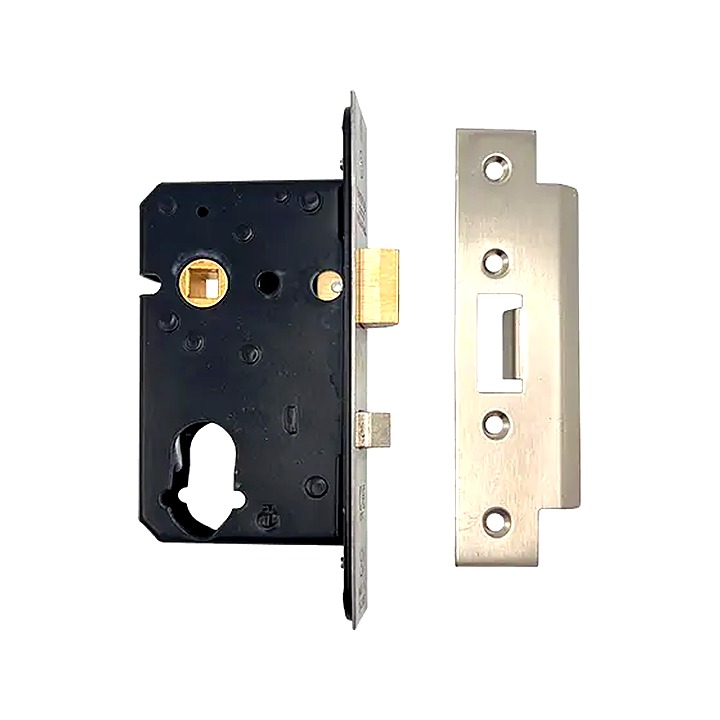 2.5"(63mm) Euro + Oval Sashlock Case Chrome