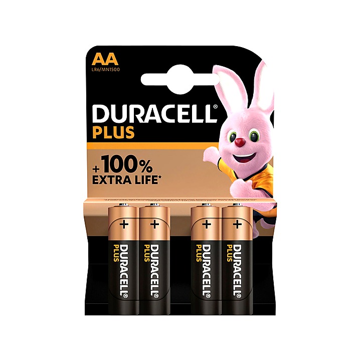 Duracell AA Plus 4 Pack