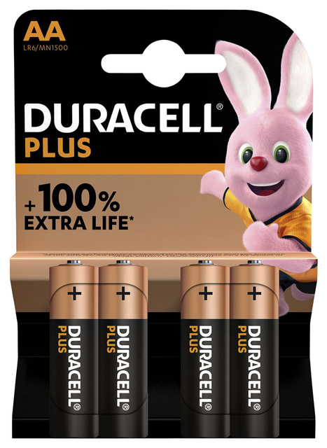 Duracell AA Plus 4 Pack
