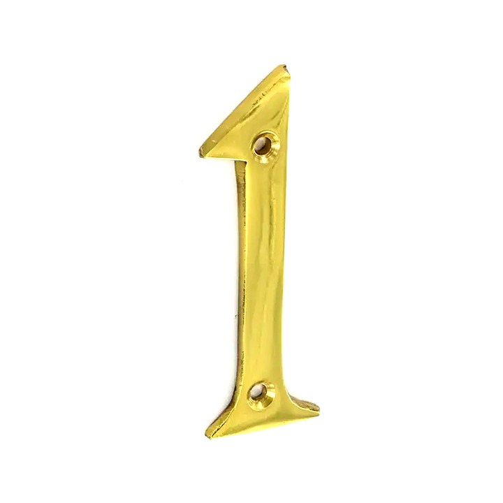 Brass Numeral 1 75mm