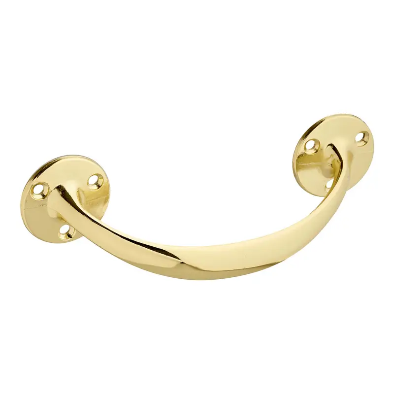 Securit 150mm Victorian Bow Handle Brass