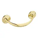 Securit 150mm Victorian Bow Handle Brass