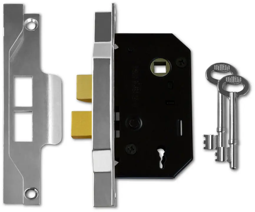 UNION 2 Lever 13mm Rebated Mortice Sashlock Silver 