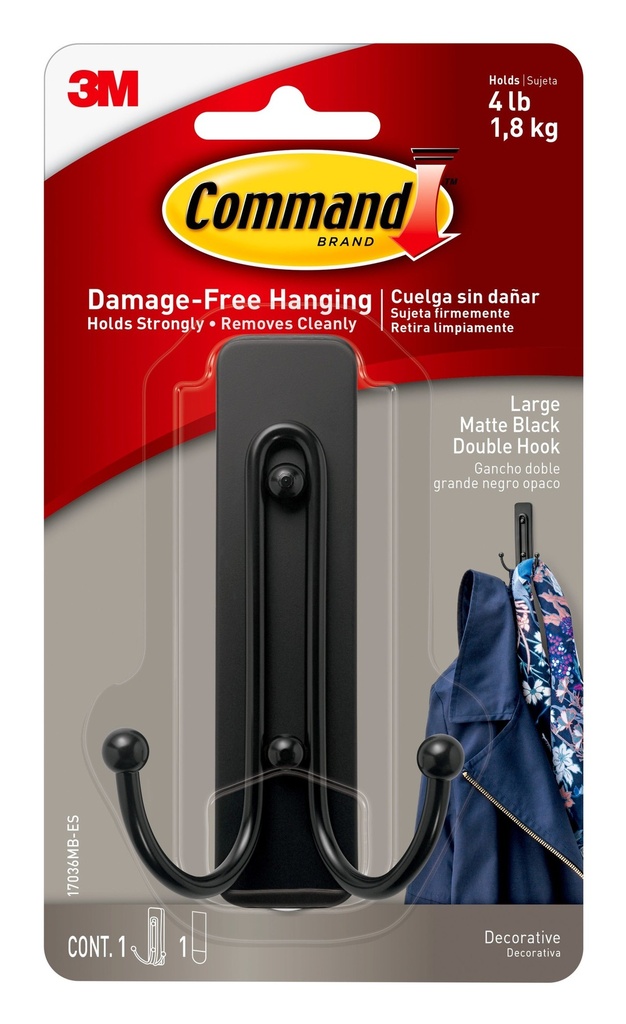 Command Double Large Hook