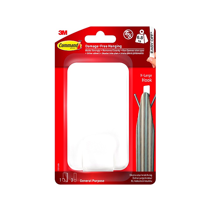 Command Adhesive X-Large Heavyweight Utility Hook 4.5kg