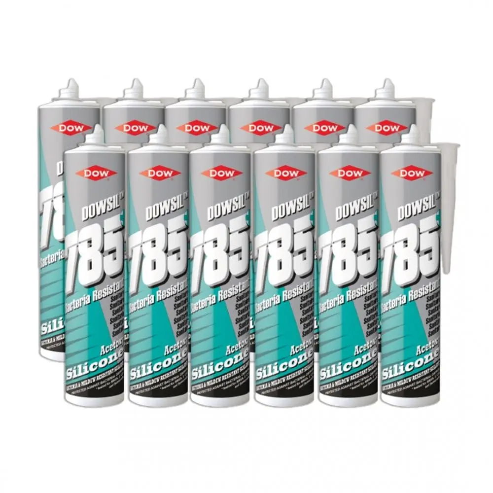 Dow 785 Clear Sanitary Silicone 310ml Box of 12
