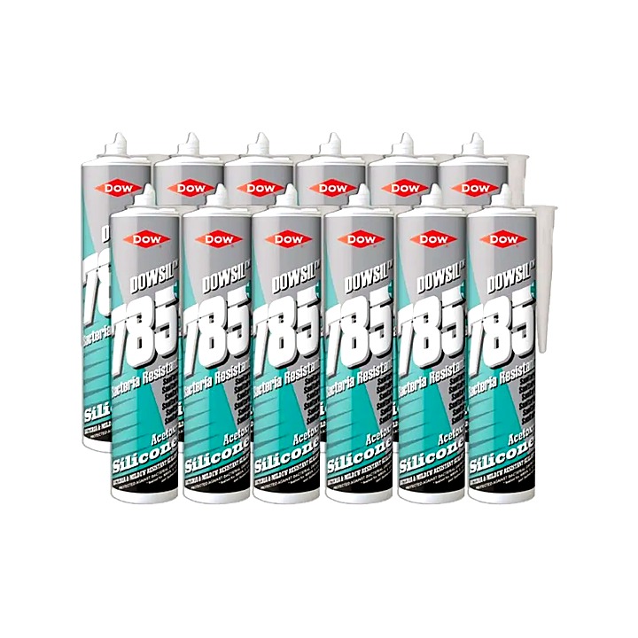 Dow 785 Clear Sanitary Silicone 310ml Box of 12
