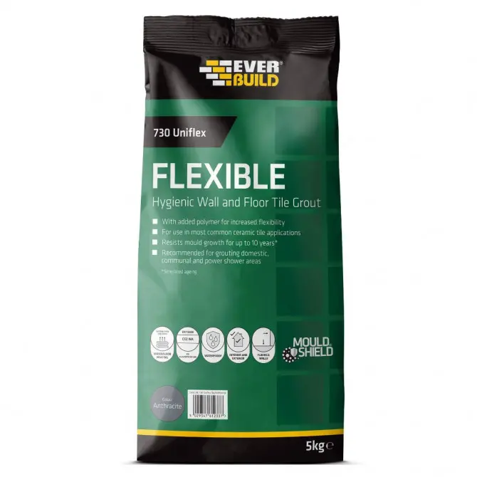 Everbuild 730 Universal Flexible Grout Anthracite 5Kg
