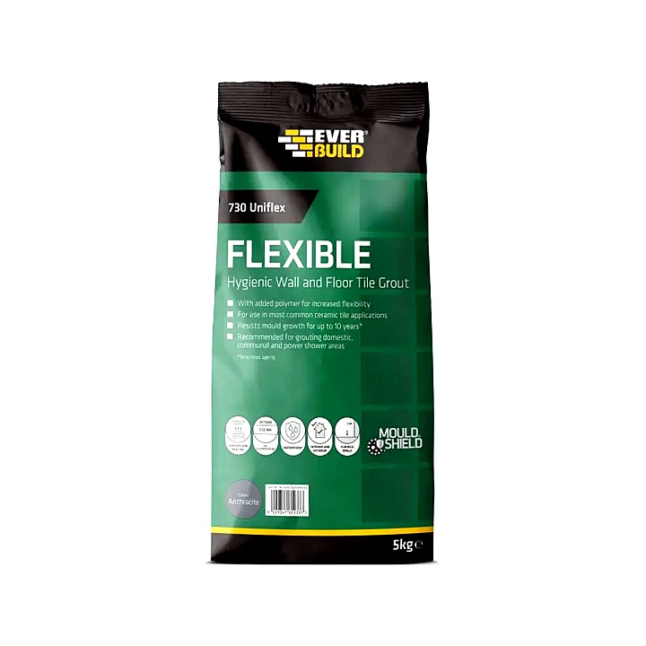 Everbuild 730 Universal Flexible Grout Anthracite 5Kg