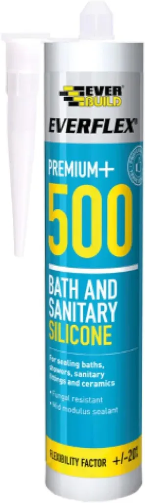 Everbuild Everflex Bath & Sanitary Silicone Sealant Grey 310ml