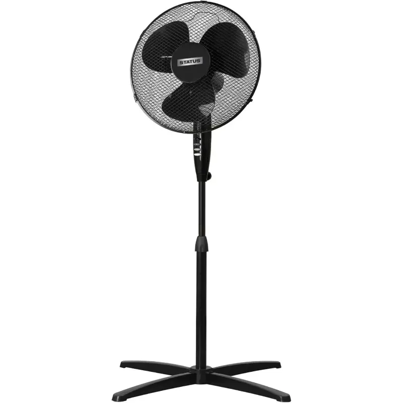 Status 16'' Black 3 Speed Standing Fan 