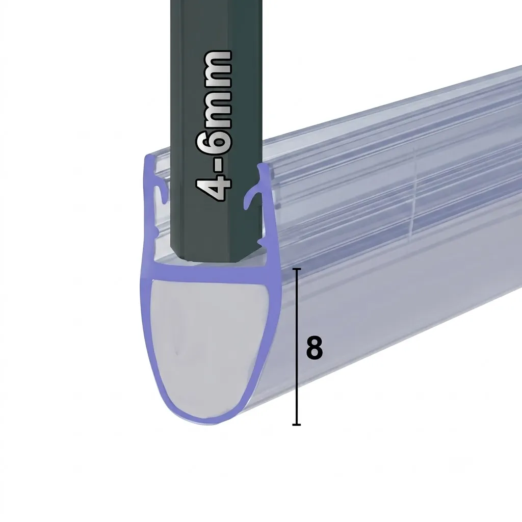 Bath Screen Seal 4-6mm Glass 900mm 