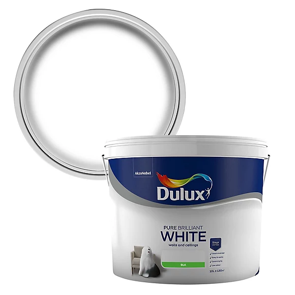 Dulux Pure Brilliant White Silk 10L