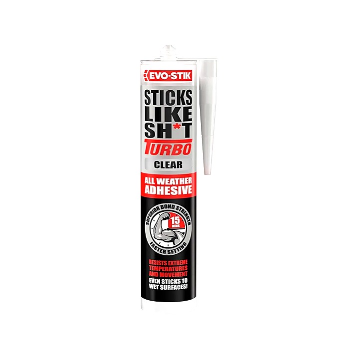 Evo-Stik Sticks Like Turbo Clear 290ml Box of 12 | Netherwood Tools