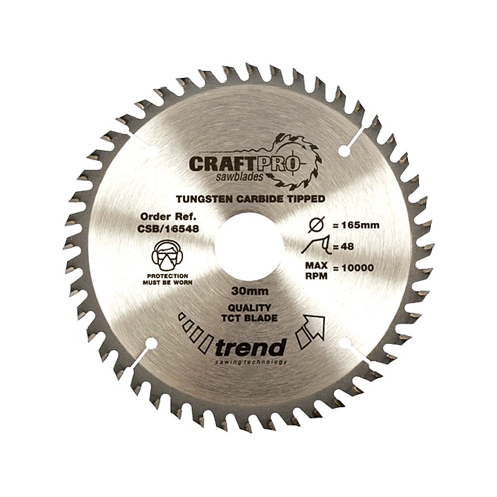 Trend CSB/16548B Craft Pro Trimming Crosscut TCT Blade 