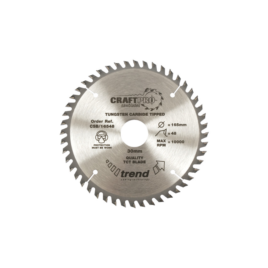 Trend CSB/16548B Craft Pro Trimming Crosscut TCT Blade 