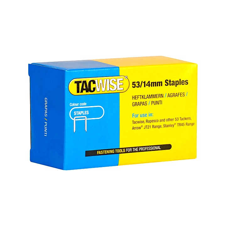 Tacwise 53/8mm Light-Duty Staples (Type JT21 A) Pack 2000
