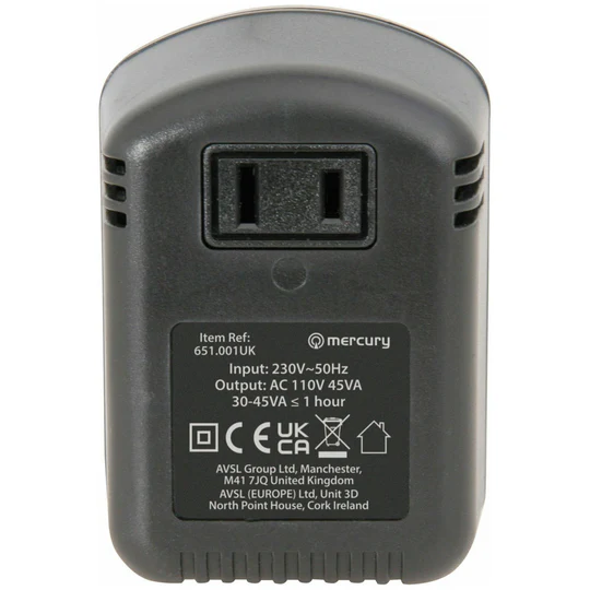 Step Down Voltage Converter 230V - 110V 45W UK 