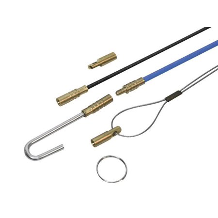 Faithfull Cable Access Rod & Accessories Kit 10 x 1000 mm Rods