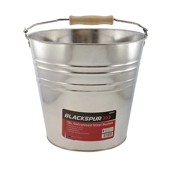 12L Galvanised Steel Bucket