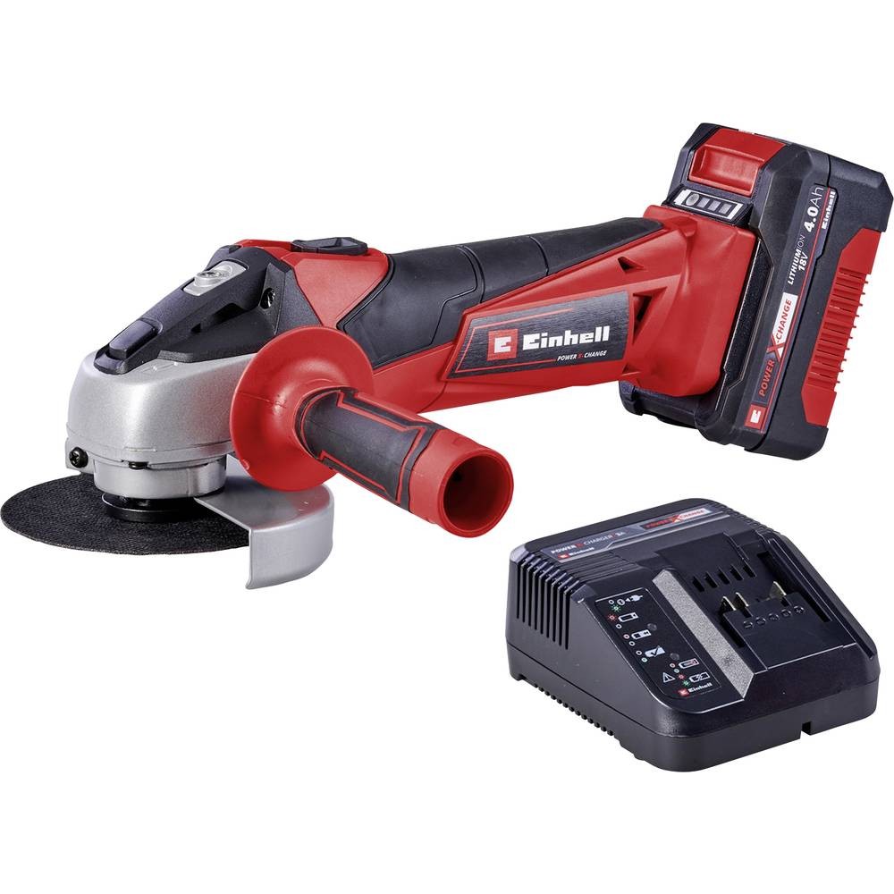 Einhell TC-AG 18/115 Li Power X-Change Angle Grinder 18V 1 x 4.0Ah Li-ion
