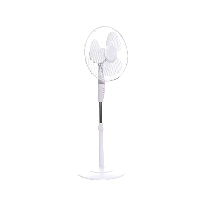 Daewoo 16" White Pedestal Fan