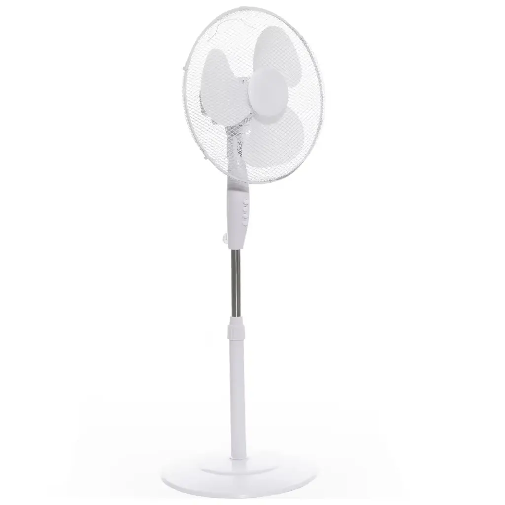 Daewoo 16" White Pedestal Fan