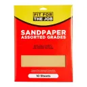 Fit for the Job Assorted Grade Sandpaper 10 Pack