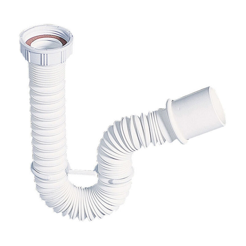 1 1/4" x 40mm Extendable 270-700mm Waste Drain Connector Flexible Pipe 