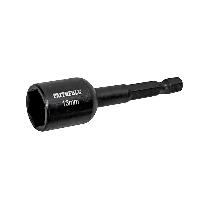 Faithfull Magnetic Impact Nut Driver 13mm x 1/4" Hex