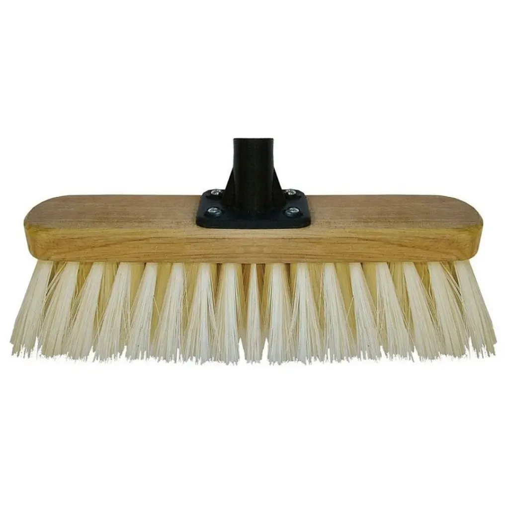 Cream Broom 12"