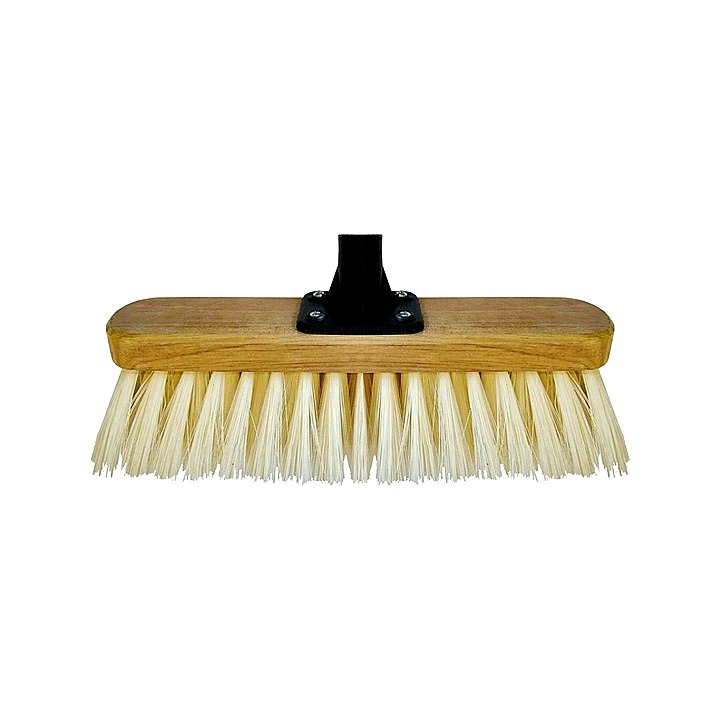 Cream Broom 12"