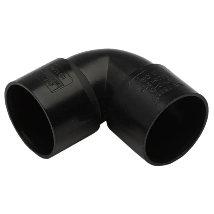 40mm Elbow 90° Solvent Weld Black