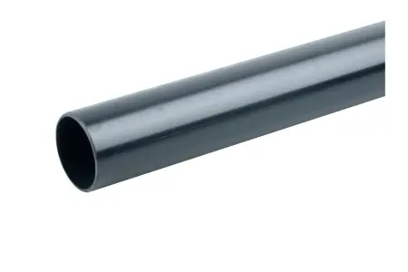 40mm 2m Waste Pipe Solvent Weld Black
