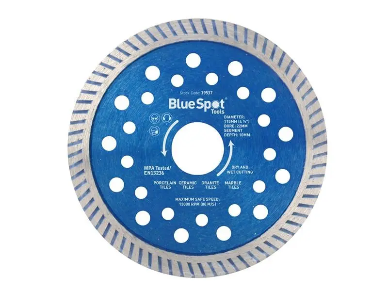 Blue Spot Turbo Cutting Disc 115 x 22mm