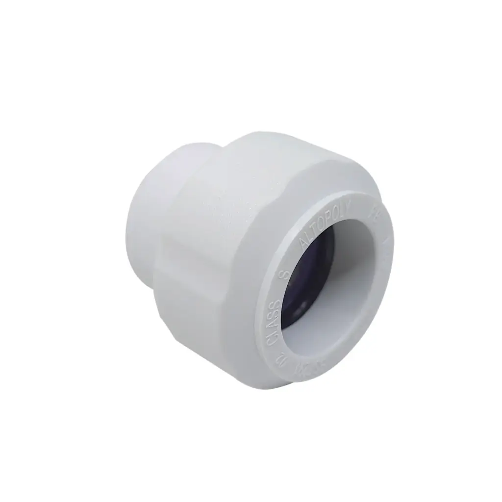 15mm White Push Fit Stop End 5 Pack