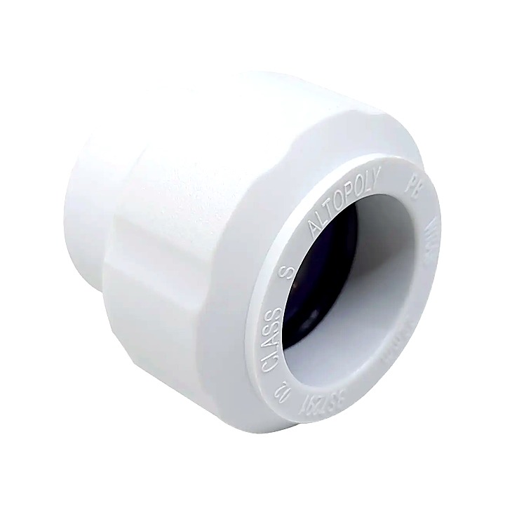 22mm White Push Fit Stop End 5 Pack